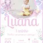 Convite Interativo Simples Fundo do Mar