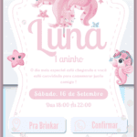 Convite Interativo Simples Fundo do Mar