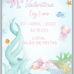 Convite Digital Fundo do Mar