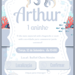 Convite Interativo Fundo do Mar