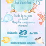 Convite Digital Fundo do Mar