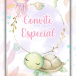 Convite Animado Plus Fundo do Mar