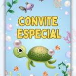 Convite Animado Plus Fundo do Mar