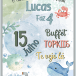 Convite Digital Fundo do Mar