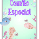 Convite Animado Plus Fundo do Mar