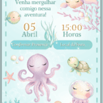 Convite Interativo Fundo do Mar