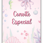 Convite Animado Plus Fundo do Mar