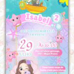 Convite Animado Fundo do Mar