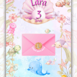 Convite Interativo Gold Fundo do Mar