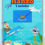 Convite Interativo Gold Fundo do Mar