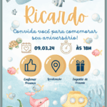 Convite Interativo Fundo do Mar