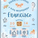 Convite Interativo Fundo do Mar