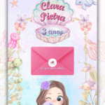 Convite Interativo Gold Fundo do Mar