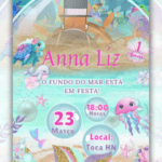 Convite Animado Fundo do Mar