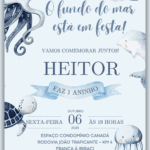 Convite Interativo Fundo do Mar