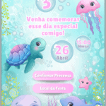 Convite Interativo Fundo do Mar