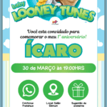 Convite Interativo Looney Tunes Baby