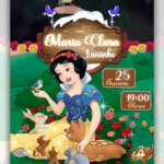Convite Animado Branca de Neve