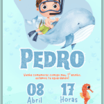 Convite Interativo Fundo do Mar