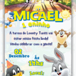 Convite Animado Baby Looney Tunes