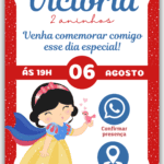 Convite Interativo Branca de Neve