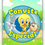 Convite Animado Baby Looney Tunes