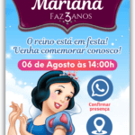 Convite Interativo Branca de Neve