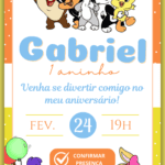 Convite Interativo Baby Looney Tunes