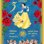 Convite Virtual Branca de Neve
