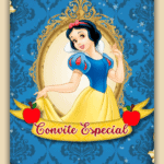 Convite Animado Branca de Neve
