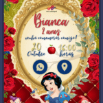 Convite Interativo Branca de Neve