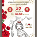 Convite Interativo Branca de Neve