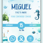 Convite Interativo Fundo do Mar