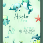 Convite Digital Fundo do Mar