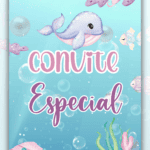 Convite Animado Plus Fundo do Mar