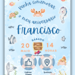 Convite Interativo Fundo do Mar