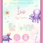 Convite Interativo Fundo do Mar