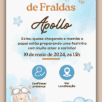 Convite Interativo Chá de Bebê