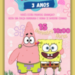 Convite Interativo  Bob Esponja