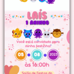 Convite Animado Simples Bolofofo