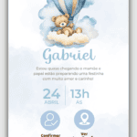Convite Interativo Chá de Bebê