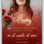 Convite Interativo 15 anos - Vermelho
