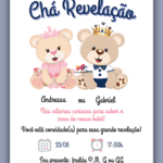 Convite Digital Chá de Revelação