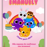 Convite Interativo Gold Plus Bolofofo