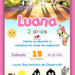 Convite Animado Looney Tunes Baby