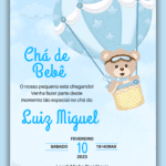 Convite Digital Chá de Bebê