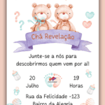 Convite Digital Chá de Revelação