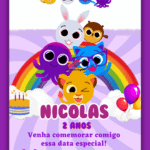 Convite Animado Simples Bolofofo