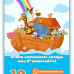 Convite Interativo Arca de Noé