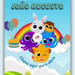 Convite Interativo Gold Bolofofo